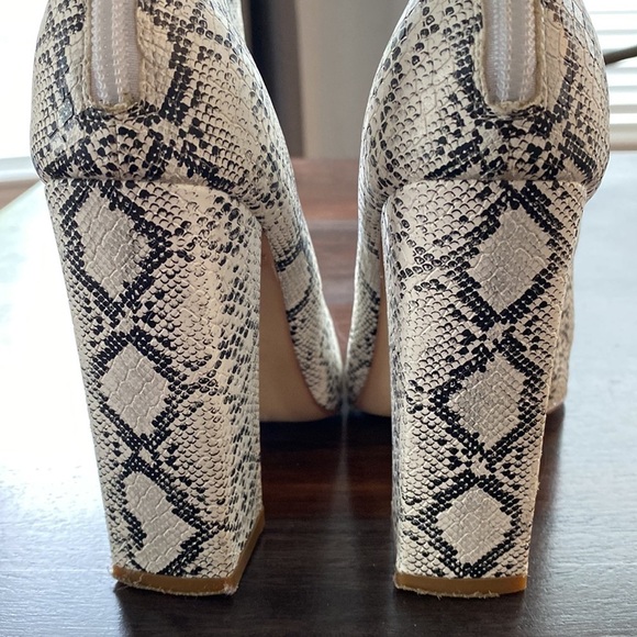 Raye Snakeskin Print Boots - Picture 3 of 9